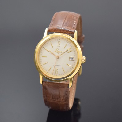 LACO auf 1000 Stück limitierte Herrenarmbanduhr, Automatik, Deutschland um 2000, Sondermodell im Auftrag der Deutschen Post, verg. Edelstahlgeh. ...