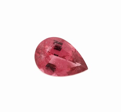 Loser Rubellit, ca. 2.20 ct, facett. Tropfen