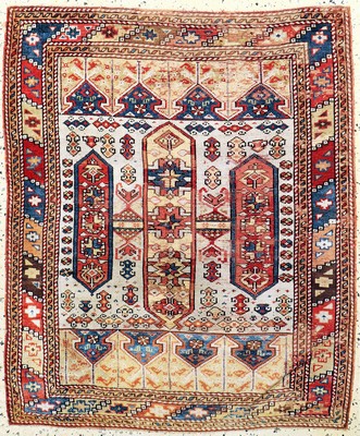 Melas antik, Türkei, 19.Jhd, Wolle auf Wolle, ca. 117 x 100 cm, EHZ: 3-4