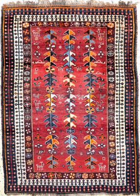 Gabbeh alt, Persien, Mitte 20.Jhd, Wolle auf Wolle, ca. 170 x 126 cm, EHZ: 3