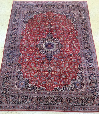 Keschan Kork , Persien, , Korkwolle auf Baumwolle, ca. 430 x 320 cm, EHZ: 2