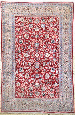 Nain"Tudeschk"fein antik, Persien, um 1900,Korkwolle, ca. 225 x 150 cm, ca. 1,0 Mio. Kn/qm, EHZ: 2