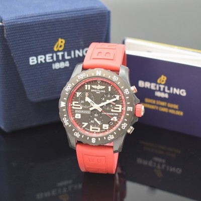 BREITLING Endurance Pro Chronometer Armbandchronograph Referenz X82310, Schweiz verk. lt. beil. Pap. 07/2019, quarz, Kunststoffgeh. inkl. orig. ...