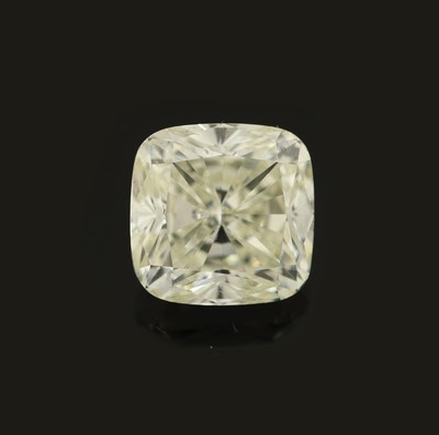 Loser Diamant im Cushion Cut, ca. 5.10 ct get.(M)/vs1, Cushion Modified Brillant 9.66 x 9.52 x 6.51, finish Excellent, symmetry Very Good, ...