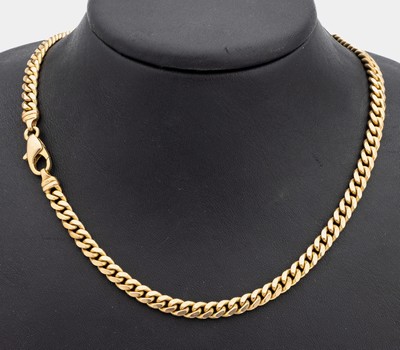 8 kt Gold Kette, GG 333/000, L. ca. 50 cm, Karabinerschließe, ca. 38.1 g