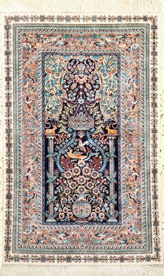 Hereke Seide fein, China, Ende 20.Jhd, reine Naturseide, ca. 123 x 78 cm, ca. 1,0 Mio. Kn/qm, EHZ: 2