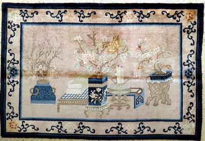 Pao Tow antik, China, um 1900, Wolle auf Baumwolle, ca. 155 x 235 cm, EHZ: 2-3