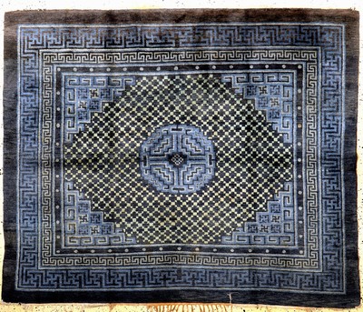 Pao Tow antik, China, um 1900, Wolle auf Baumwolle, ca. 165 x 202 cm, EHZ: 2-3