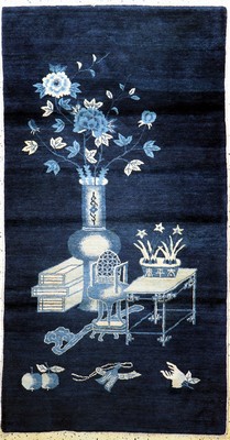 Peking antik, China, um 1900, Wolle auf Baumwolle, ca. 180 x 95 cm, EHZ: 2