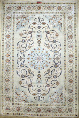 Keschan alt Persien, signiert"Ahmad Akhavan", Mitte 20.Jhd, Wolle auf Baumwolle, ca. 360 x 243 cm, EHZ: 3
