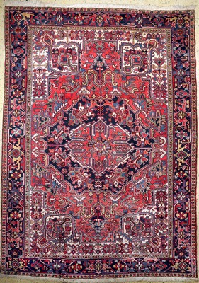 Heriz alt, Persien, Mitte 20.Jhd, Wolle aufBaumwolle, ca. 352 x 254 cm, EHZ: 2