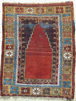 Melas antik, Türkei, 19.Jhd, Wolle auf Wolle, ca. 135 x 110 cm, EHZ: 4