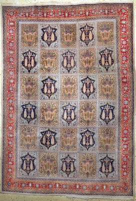 Ghom Kork, Persien, Korkwolle auf Baumwolle, ca. 330 x 233 cm, EHZ: 2-3