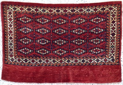Tekke Tschowal antik, Turkmenistan, 19.Jhd,Wolle auf Wolle, ca. 117 x 80 cm, EHZ: 2-3
