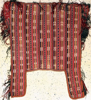 Yomud"Pferde-Decke"antik, Turkmenistan, um 1900, Wolle auf Wolle, ca. 135 x 125 cm, EHZ: 2-3