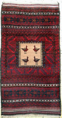 Belutsch alt, Persien, Anfang 20.Jhd, Wolleauf Wolle, ca. 139 x 87 cm, EHZ: 2