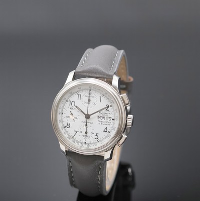 COMOR Grand Prix d'Europe Herrenchronograph in Stahl Schweiz um 1995, Automatik, angefertigt anlässlich des Formel 1 Rennens "Grande Prix ...