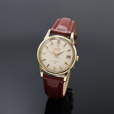 OMEGA Constellation Herrenarmbanduhr in Stahl/Gold Referenz 14393, Schweiz um 1962, Automatik, verschr. Boden m. Sternwarten- Plakette in Gold, silb. ...