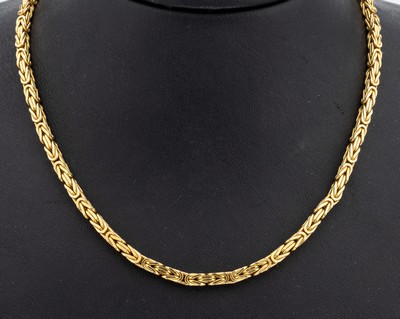 14 kt Gold Königskette, GG 585/000, ca. 47.6 g, L. ca. 60 cm, Karabinerschließe