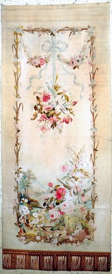 Tapisserie fein antik, Flandern, um 1900, Wolle auf Baumwolle, ca. 325 x 125 cm, Reinigungsbedürftig, EHZ: 2