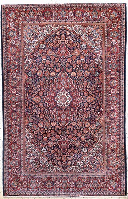 Keschan alt, Persien, Anfang 20.Jhd, Wolle auf Baumwolle, ca. 210 x 140 cm, EHZ: 2-3