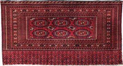 Tekke Tschowal antik, Turkmenistan, um 1900, Wolle auf Wolle, ca. 150 x 80 cm, EHZ: 3-4