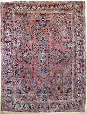 Us Re-Import Sarogh, Persien, um 1900, Wolle auf Baumwolle, ca. 355 x 275 cm, EHZ: 3