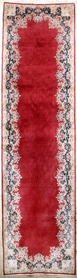 Kerman Lawar fein, Persien, Anfang 20.Jhd, Wolle auf Baumwolle, ca. 360 x 100 cm, EHZ: 2