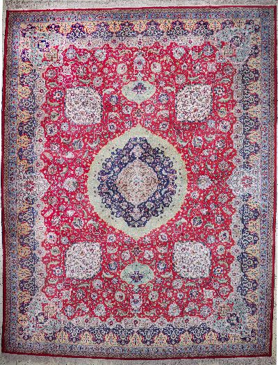 Täbriz alt, Persien, Anfang 20.Jhd, Wolle auf Baumwolle, ca. 390 x 298 cm, EHZ: 3