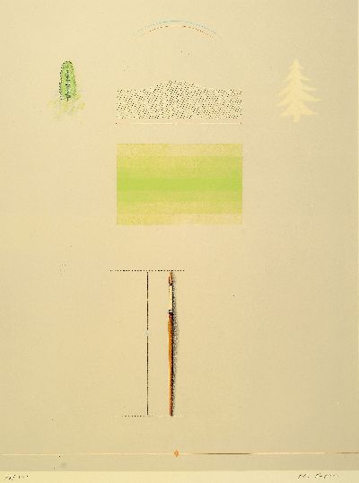 Peter Kampehl, geb. 1947, Farblithographie, handsign., num. 73/100, ca. 62x47cm, u.Gl., R. ca. 72x57cm