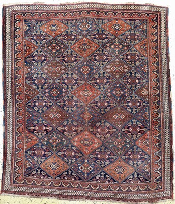 Afschar alt, Persien, Anfang 20.Jhd, Wolle auf Wolle, ca. 194 x 167 cm, EHZ: 3(kleines Löch)