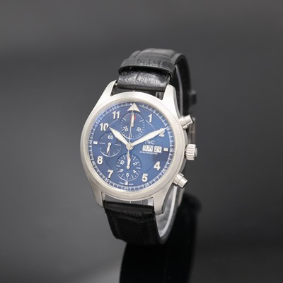 IWC seltener Armbandchronograph Spitfire Laureus Sport for Good Foundation Referenz 3717, Automatik, Schweiz um 2007, ausverkauftes, auf weltweit ...
