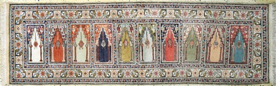 Kayseri Flosch"Saf", Türkei, Ende 20.Jhd, merzerisierte Baumwolle, ca. 187 x 61 cm, EHZ:2