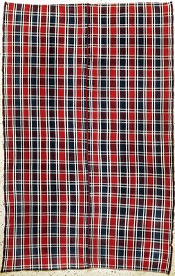 Djajim"Nomaden-Decke", Persien, Anfang 20.Jhd, Wolle auf Wolle, ca. 230 x 150 cm, (2 Bahnig), EHZ: 1-2