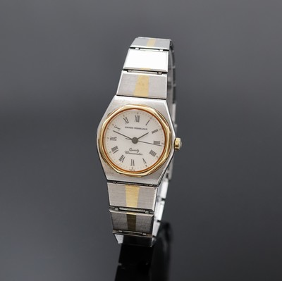 GIRARD PERREGAUX Damenarmbanduhr Laureato Chronometer Referenz 4460 WG, Schweiz um 1985, quarz, orig. Gliederband m. Faltschl., Boden 4-fach ...