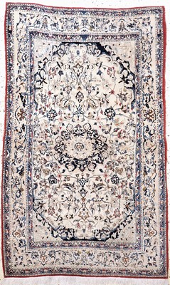 Nain"Tudeschk"fein, Persien, Anfang 20.Jhd,Korkwolle auf Baumwolle, ca. 173 x 109 cm, EHZ: 3