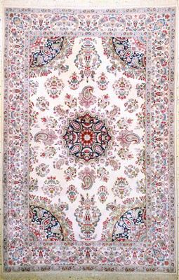 Kerman fein, Persien, Mitte 20Jhd, Wolle auf Baumwolle, ca. 272 x 180 cm, EHZ: 2(fleckig)