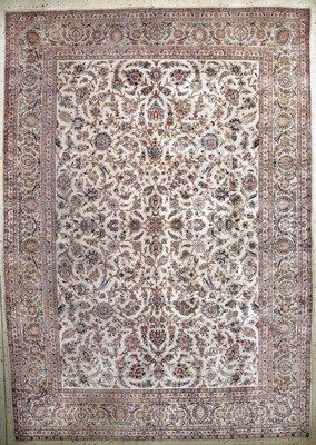 Keschan Seide, Persien, Anfang 20.Jhd, reine Naturseide, ca. 375 x 268 cm, EHZ: 3