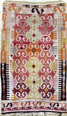 Anatol Kelim alt, Türkei, Anfang 20.Jhd, Wolle auf Wolle, ca. 180 x 110 cm, EHZ: 2