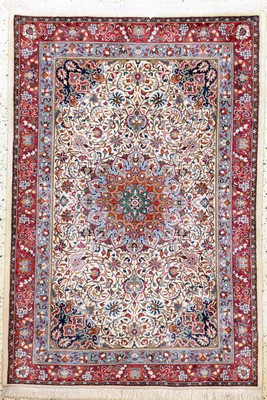Djosan fein, Persien, Mitte 20.Jhd, Korkwolle auf Baumwolle, ca. 151 x 103 cm, EHZ: 1-2