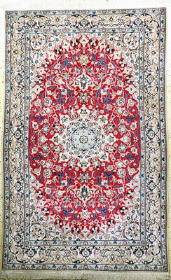 Nain fein(9 La), Persien, Ende 20.Jhd, Korkwolle mit Seide, ca. 264 x 166 cm, EHZ: 2