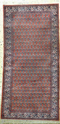 Serabend fein, Persien, Mitte 20.Jhd, Wolleauf Baumwolle, ca. 169 x 85 cm, EHZ: 2