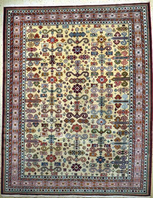 Schirwan, Rußland, Mitte 20.Jhd, Wolle auf Baumwolle, ca. 306 x 242 cm, EHZ: 2