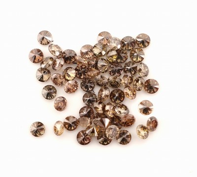 Lot lose Brillanten, zus. ca. 2.25 ct natural Brown/p