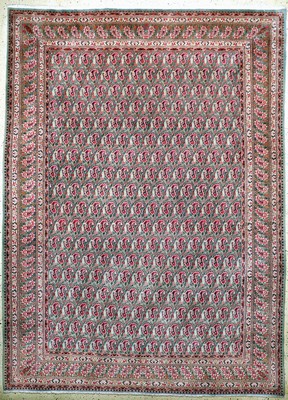 Mud Kork fein, Persien, Ende 20.Jhd, Korkwolle auf Baumwolle, ca. 345 x 252 cm, EHZ: 1-2