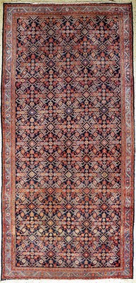 Hamadan alt, Persien, Anfang 20.Jhd, Wolle auf Baumwolle, ca. 350 x 170 cm, EHZ: 2-3