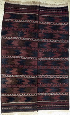 Belutsch Sumakh antik, Persien, um 1900, Wolle auf Wolle, ca. 280 x 175 cm, EHZ: 2-3(2 Bahnig)
