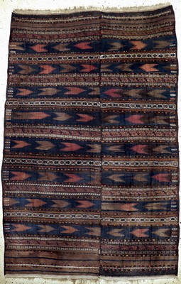 Belutsch Sumakh antik, Persien, um 1900, Wolle auf Wolle, ca. 300 x 200 cm, EHZ: 2(2 Bahnig)