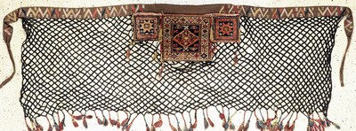 Tierschmuck antik, Persien, um 1900, Wolle auf Wolle, ca. 240 x 90 cm, EHZ: 2