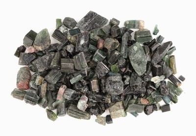 Lot lose Turmalin-Rohsteine, ca. 287.8 g, ca. 1439 ct, gewogen